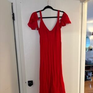 Red reformation summer dress